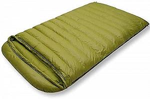 Спальний мішок MYVVKIA Outdoor Гусячий пух для дорослих ультралегкий подвоєний зимовий 1000 г - Фото 1