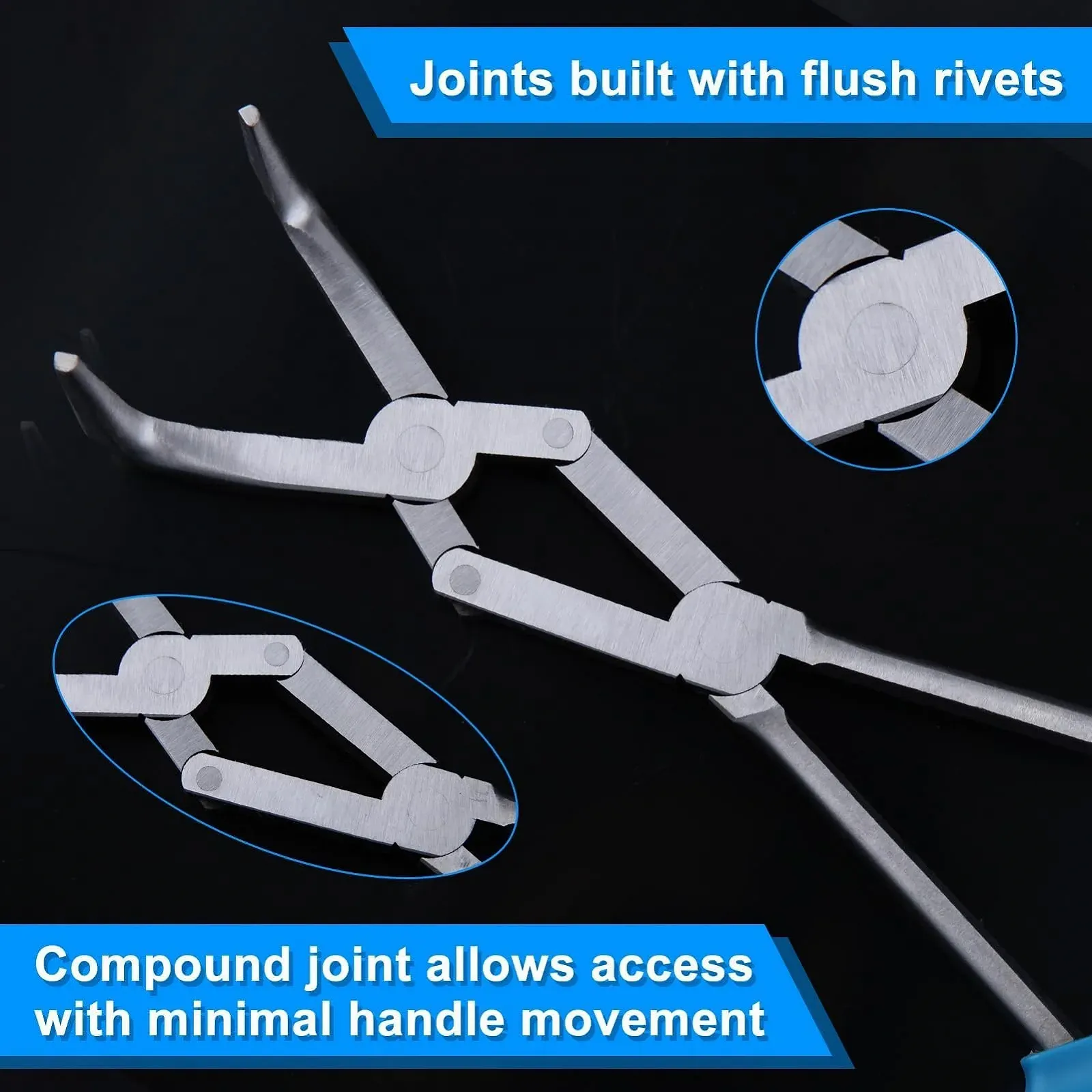 Длинногубцы SPEEDWOX с двойным шарниром, удлиненные, изогнутые, фото №3