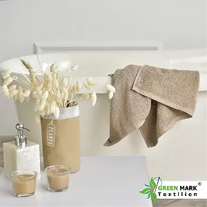 Банні рушники NatureMark 100% Бавовна 70 x 140 см Набір з 4 шт. Пісочний/Бежевий - Фото 1