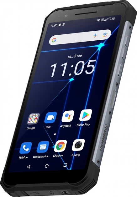 Смартфон 6" myPhone Hammer Construction 6/128Gb 4G 2-SIM NFC 16/8Мп 8 ядер Android 12 Серебристый, фото №4 Смартфон 6" myPhone Hammer Construction 6/128Gb 4G 2-SIM NFC 16/8Мп 8 ядер Android 12 Серебристый, фото №4