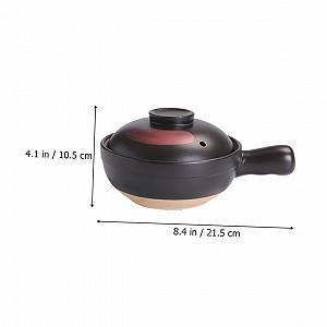 Кастрюля Abaodam керамическая с крышкой антипригарная для тушения synthetic.ua - Фото 1
