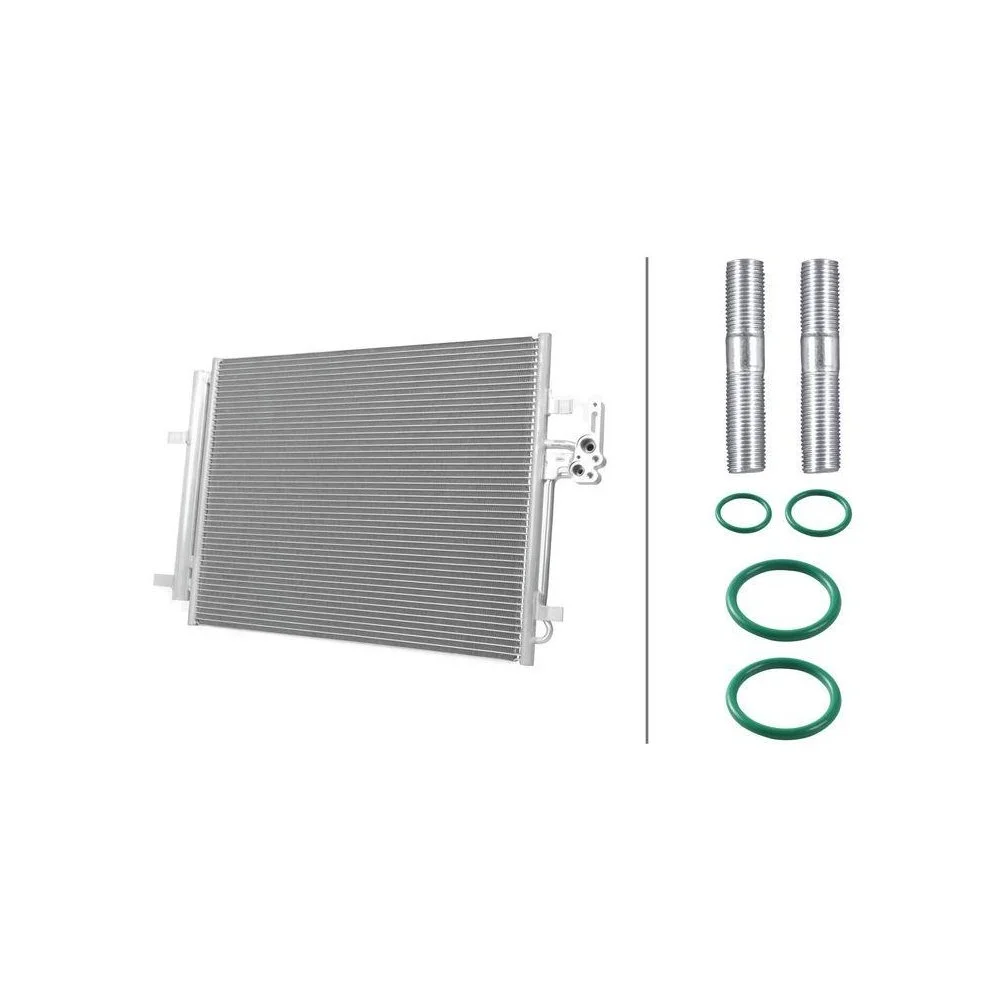 Конденсатор кондиціонера HELLA 8FC 366 220-861, фото №1 Конденсатор кондиціонера HELLA 8FC 366 220-861, фото №1