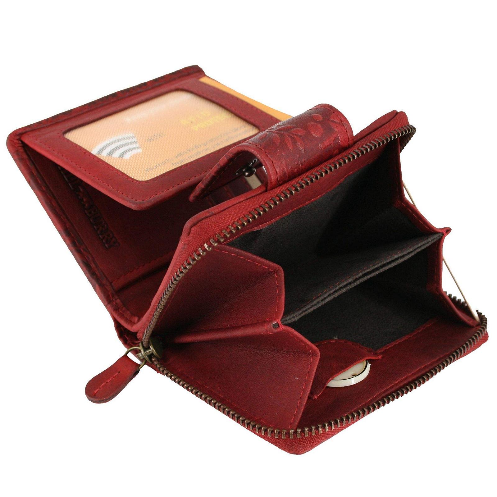 Гаманець Hill Burry з RFID захистом Шкіряний Жіночий Довгий Червоний, фото №6
