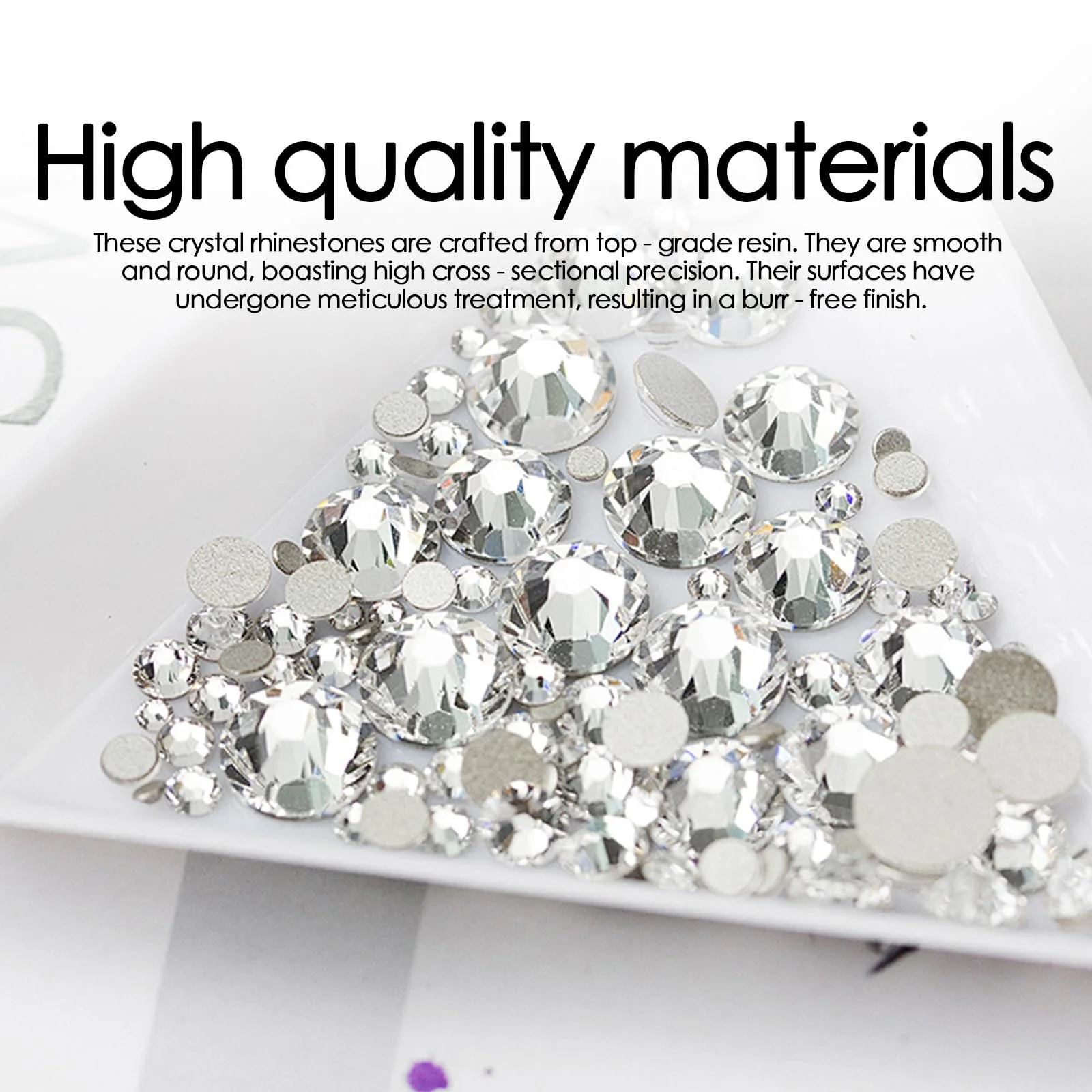 Стразы Прозрачные Плоские 6500шт, фото №3