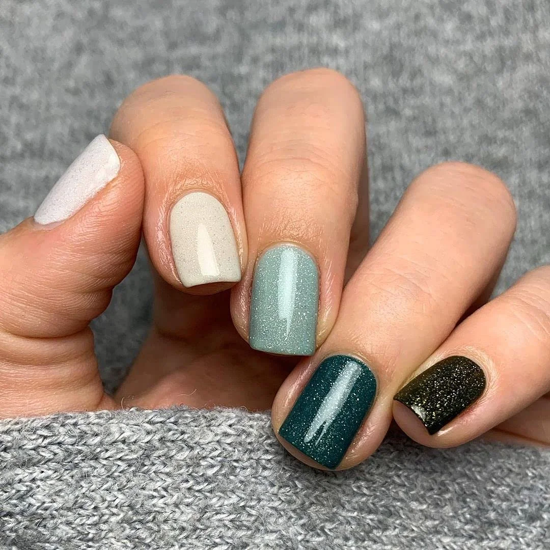 Гель-лак Vishine Soak Off UV LED Блискітки 6 кольорів, фото №2