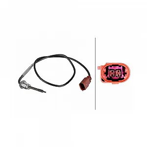 Датчик температури відпрацьованих газів HELLA 6PT 010 376-601 нижній - Фото 1