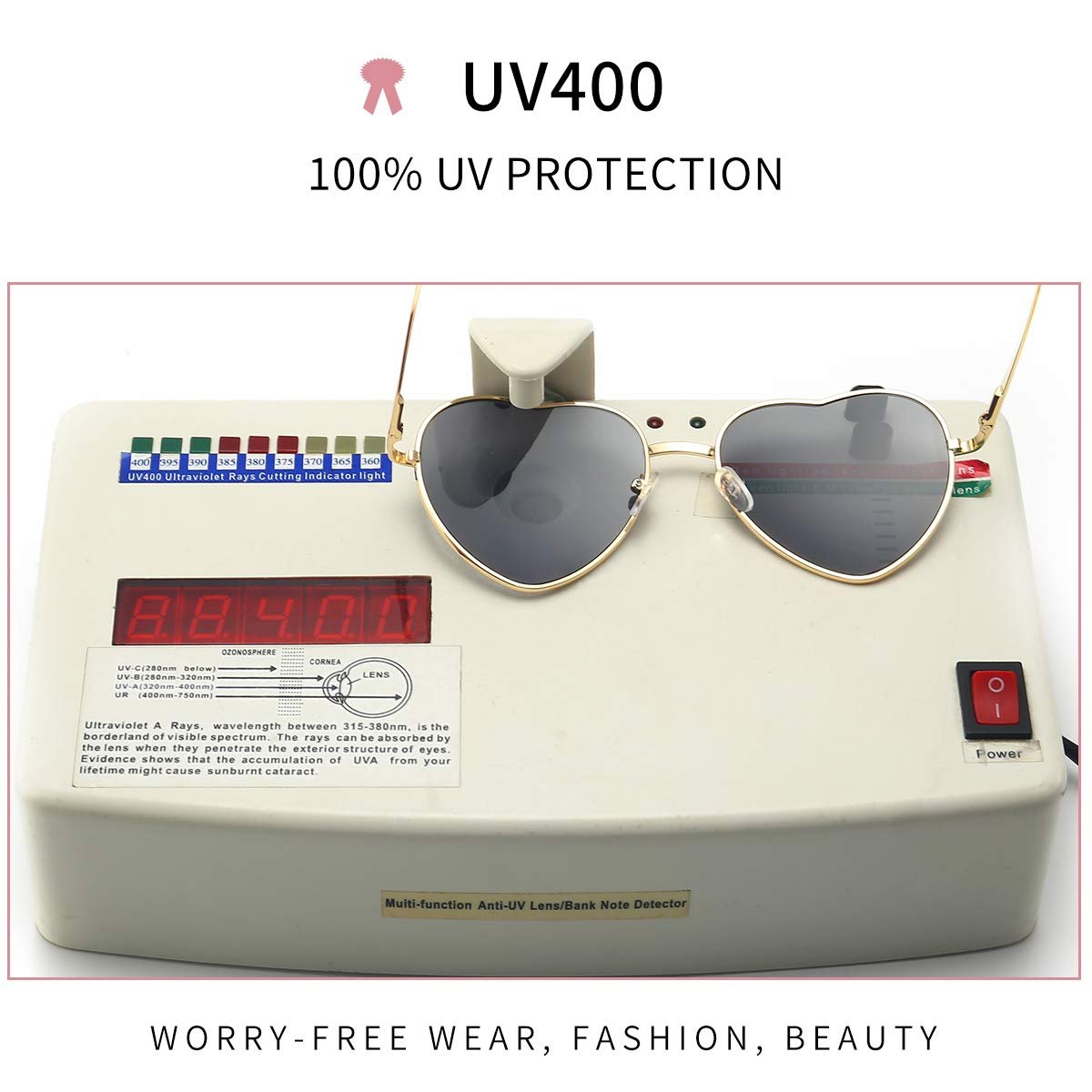 Сонцезахисні окуляри Серце Dollger Вінтажні Тонка металева оправа Форма серця, фото №7