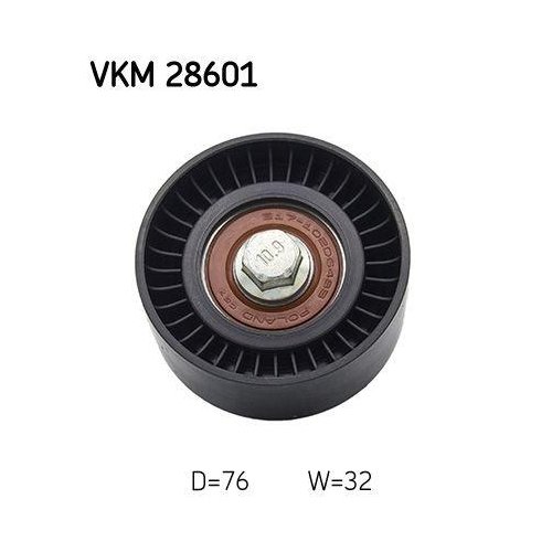 Ролик обводной/направляющий ремня ГРМ SKF VKM 28601 для CHRYSLER LDV, сверху слева, фото №2