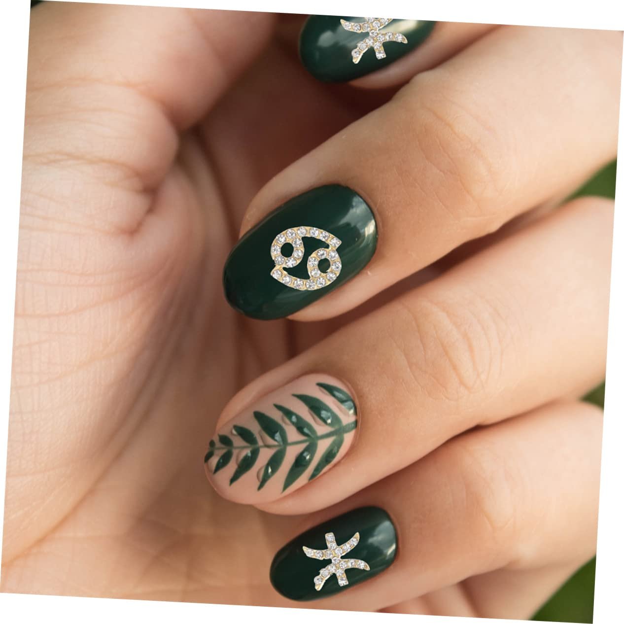 Украшения для ногтей FRCOLOR 96 шт. со сверкающими стразами для украшения ногтей, подходят для свадеб, вечеринок и дизайна ногтей, золотые украшения, фото №3