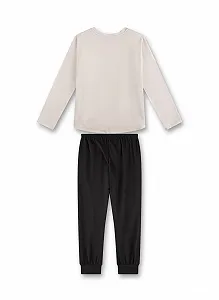 Піжама Sanetta для дівчаток бежева synthetic.ua - Фото 1