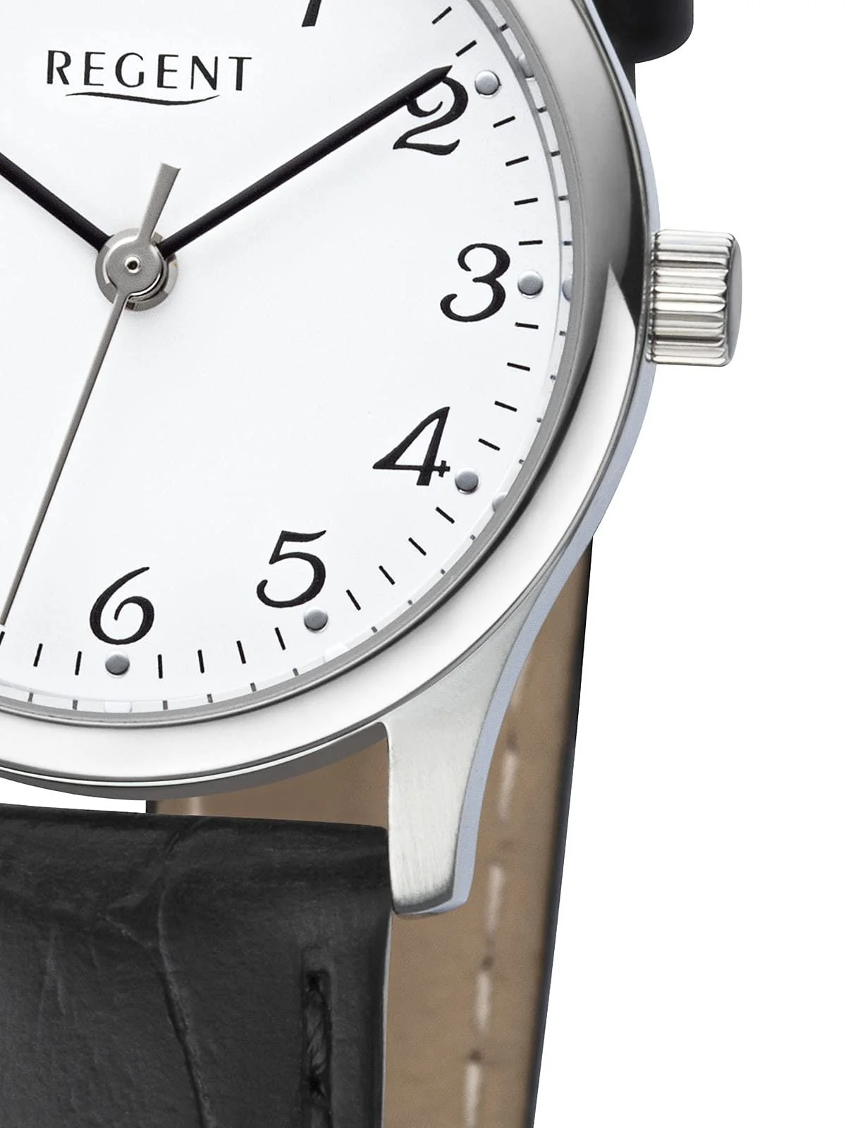 Женские часы REGENT Кожаный ремешок с крокодиловым узором, нержавеющая сталь, кварцевый механизм, 27 мм диаметр, арабские цифры, белый/черный, ремешок, фото №2 Женские часы REGENT Кожаный ремешок с крокодиловым узором, нержавеющая сталь, кварцевый механизм, 27 мм диаметр, арабские цифры, белый/черный, ремешок, фото №2
