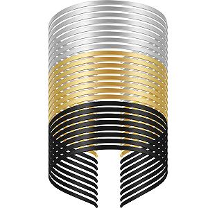 Обруч Металл Гладкий 24 шт. Черный, Серебряный, Золотой - Фото 1