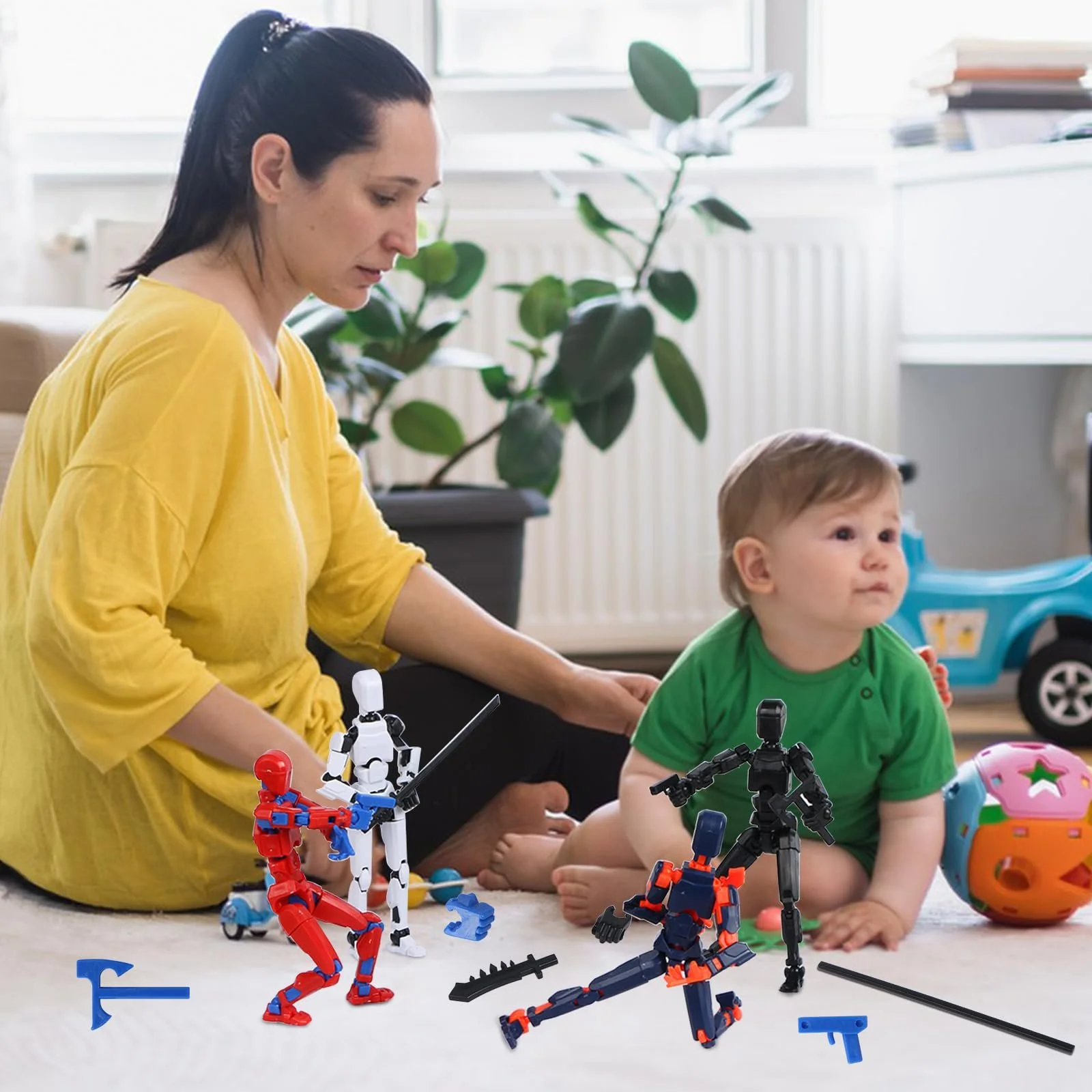 Набор игровых фигурок MEIEST T13 4 шт. 3D-печать Multi-Jointed Robot 14.5 см, фото №7 Набор игровых фигурок MEIEST T13 4 шт. 3D-печать Multi-Jointed Robot 14.5 см, фото №7