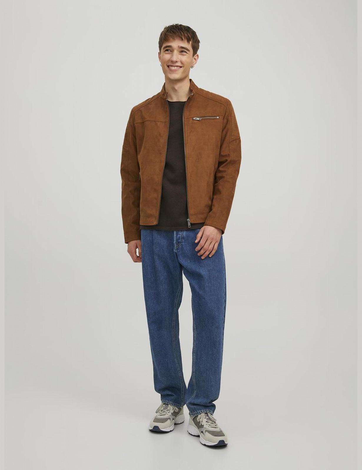 Куртка из искусственной кожи Jack & Jones Мужская, фото №3
