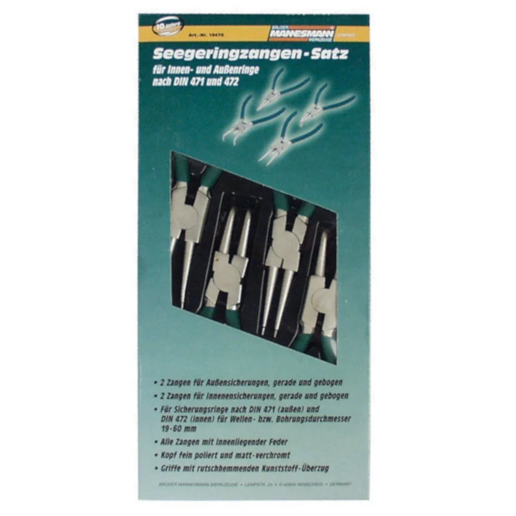 Плоскогубцы для стопорных колец Mannesmann M10471, 4 шт, фото №4