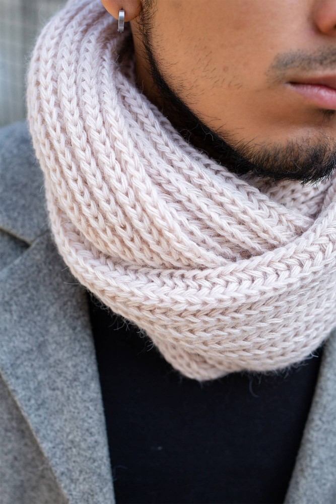 Шарф Хомут Without Scarf Beige Man, фото №4