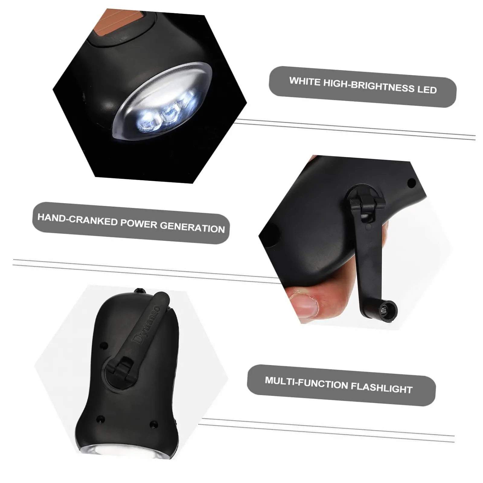 Фонарь UKCOCO Солнечный Ручной LED фонарь для улицы Ручной инструмент для выживания Аварийные фонари Мигающий Перезаряжаемый прибор UV Пластик Черный, фото №9 Фонарь UKCOCO Солнечный Ручной LED фонарь для улицы Ручной инструмент для выживания Аварийные фонари Мигающий Перезаряжаемый прибор UV Пластик Черный, фото №9