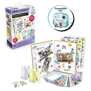 Альбом для фотографий Canal Toys Creator Compatible с 2 рулонами бумаги, 2 листами наклеек и 20 самоклеящимися рамками для фотографий Multi-Colour - Фото 1