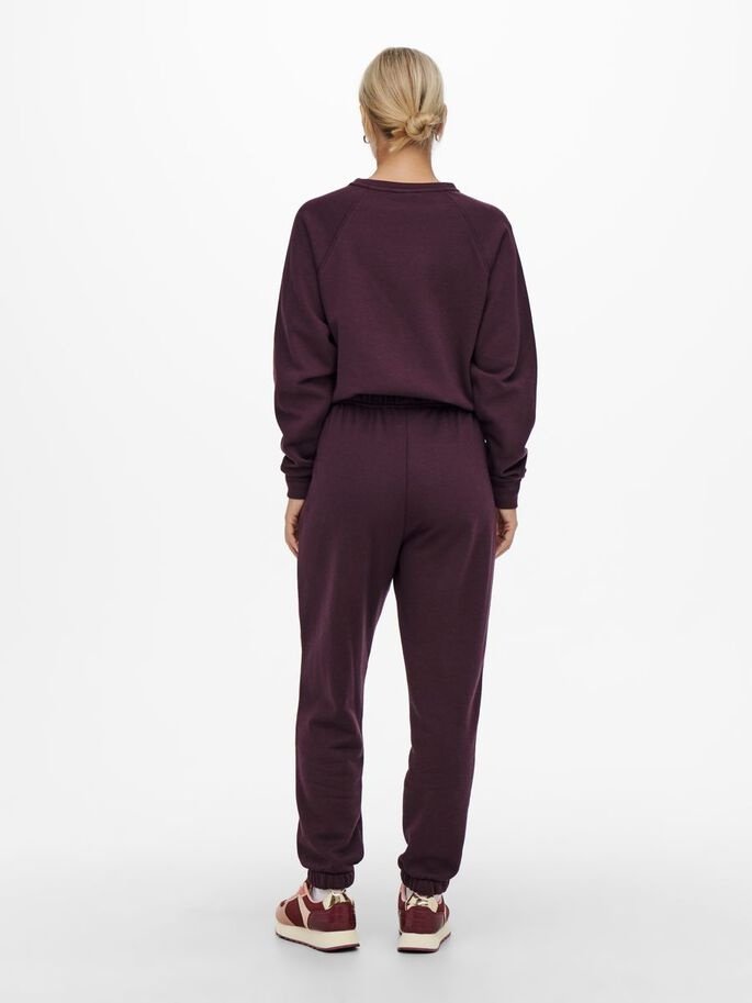 Штани ONLLULA PANT SWT 15244347-Winetasting-Print:HERO ONLY Бордовий XS, фото №2