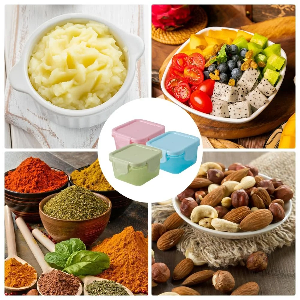 Контейнери для зберігання продуктів milaosk пластик з кришками 60 мл 6 шт. міні різнокольорові, фото №6 Контейнери для зберігання продуктів milaosk пластик з кришками 60 мл 6 шт. міні різнокольорові, фото №6