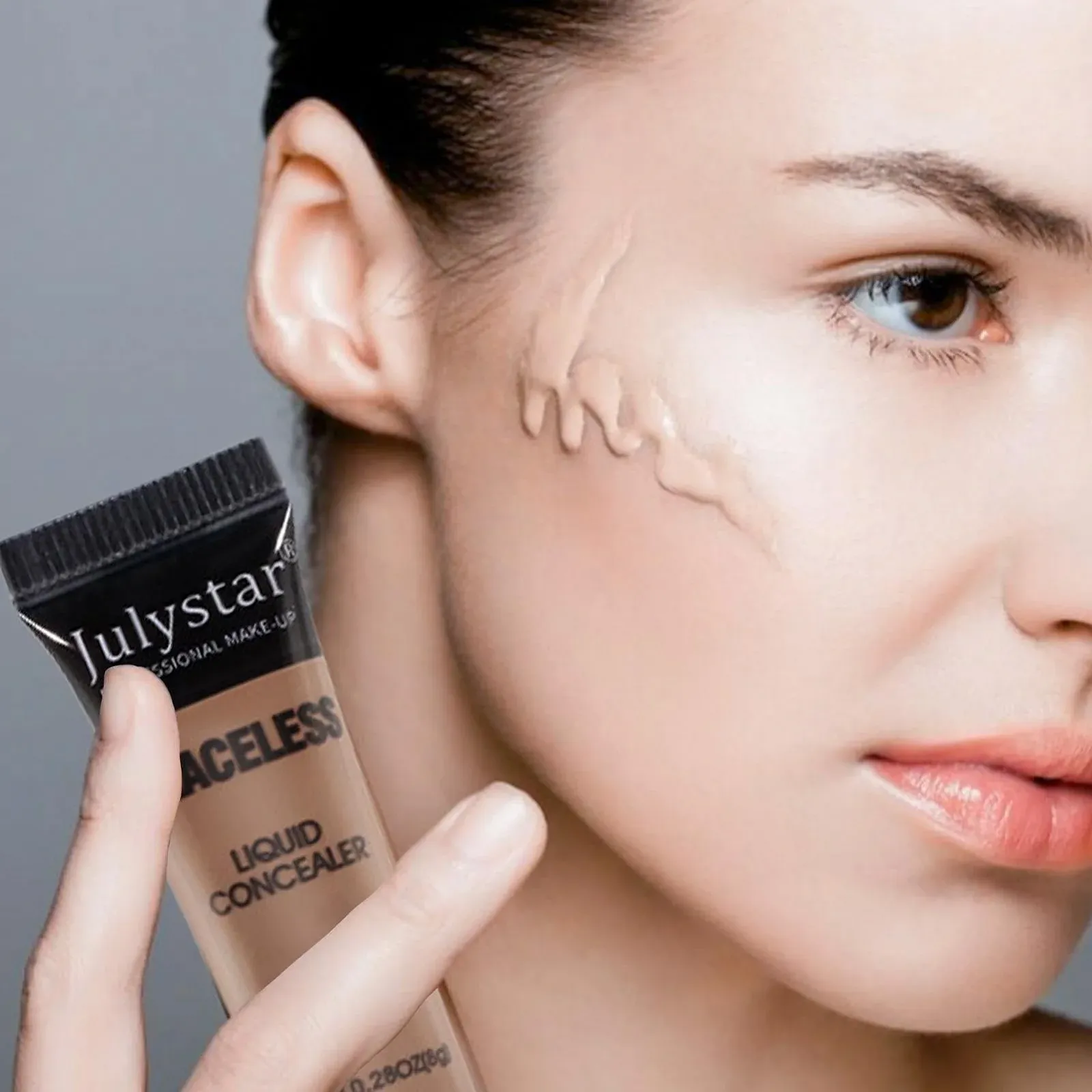 Коректор Povanjer водостійкий для шрамів, повне покриття для темних плям, багатоцільовий рідкий коректор для чоловіків та жінок, фото №3