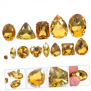 Стразы Ручной работы 1Tasche Нерегулярные Стразы из хрустального стекла для свадебных платьев, сумок и рукоделия для творческих проектов synthetic.ua - Фото 1