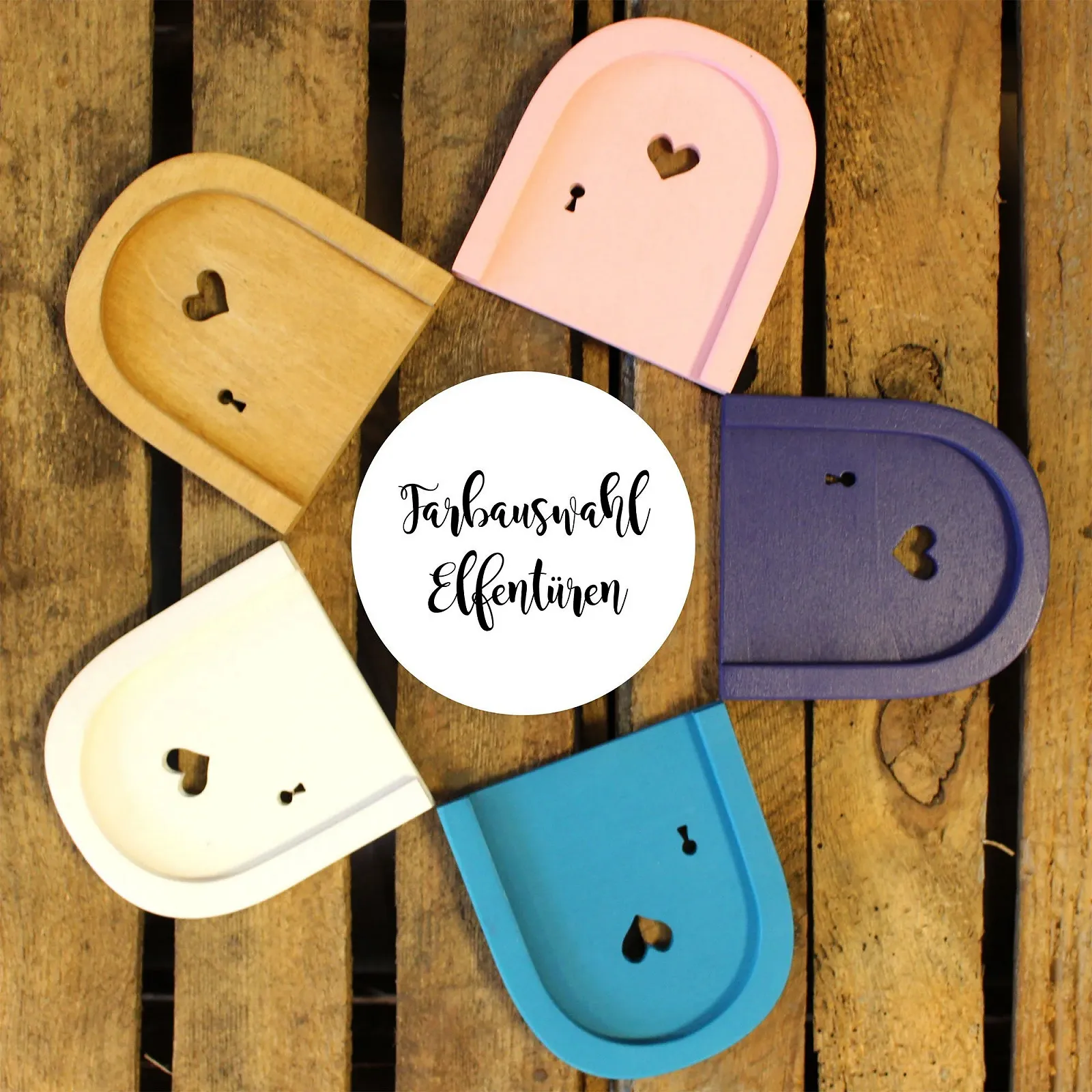 Наклейка на стіну ilka parey wandtattoo-welt Двері ельфа з деревом, місяцем та крапками e06 Білий, фото №4