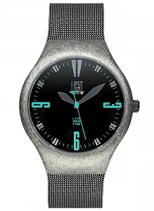 Кварцевые часы Light Time Аналоговый дисплей и ремешок из нержавеющей стали L148D - Фото 1