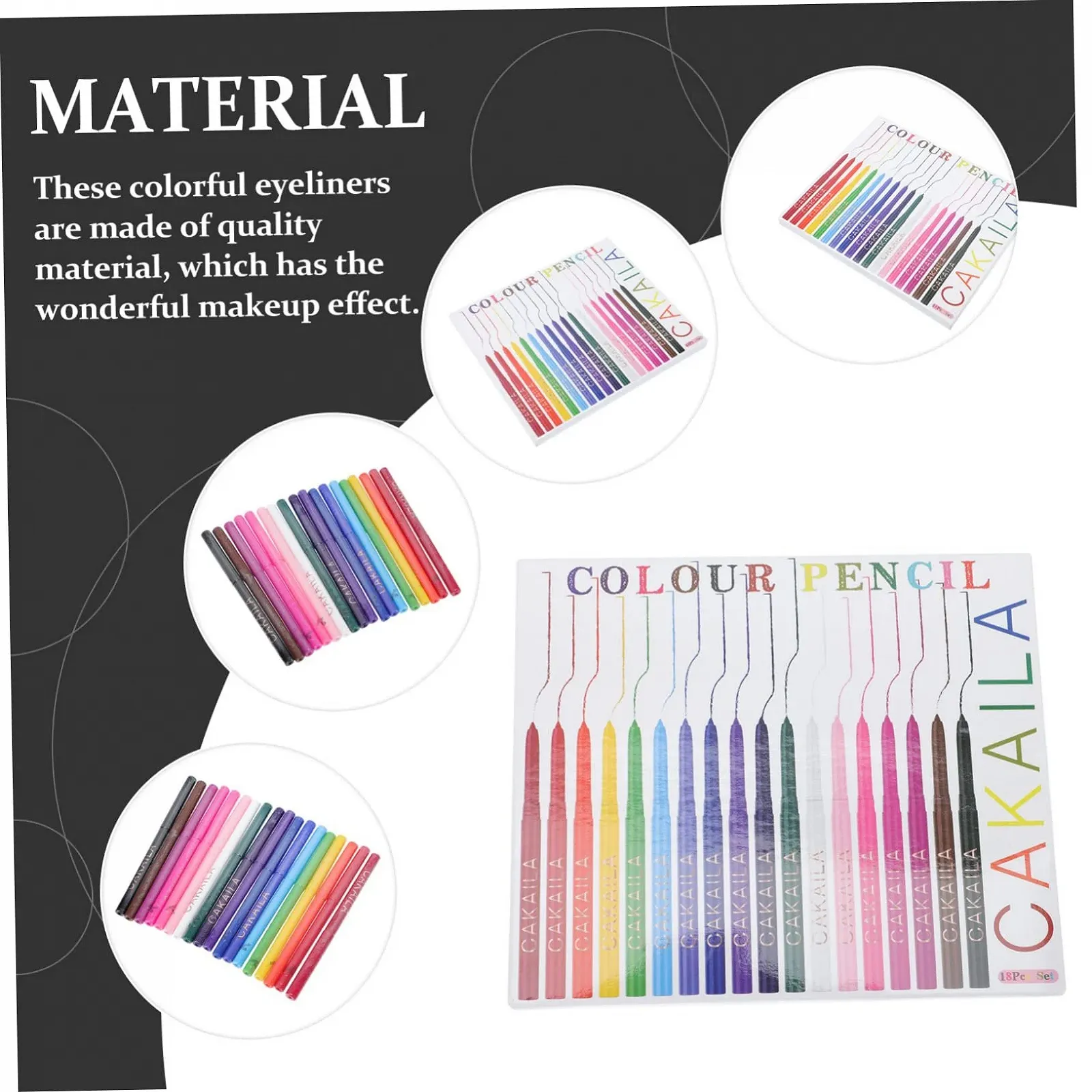 Олівець для очей FRCOLOR Барвистий, фото №7 Олівець для очей FRCOLOR Барвистий, фото №7