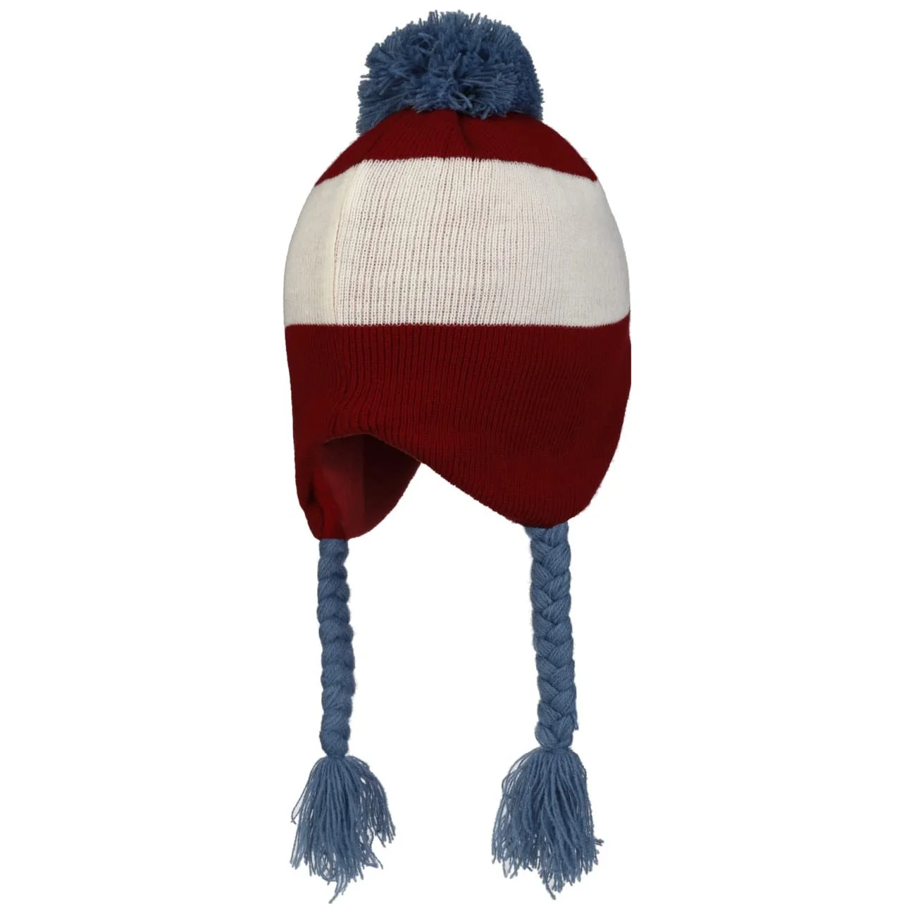 Вязаная детская шапка с помпоном Super Wings Hutshopping darkred, фото №4