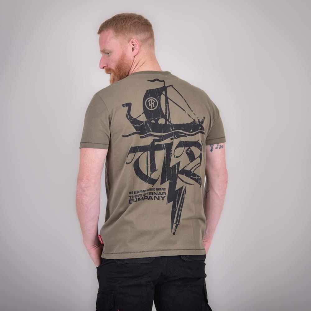Thor Steinar Футболка Blitz Olive L, фото №2