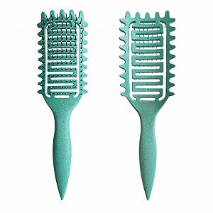 Щітка для укладання волосся з щетиною кабана Define Styling Brush Зелена - Фото 1