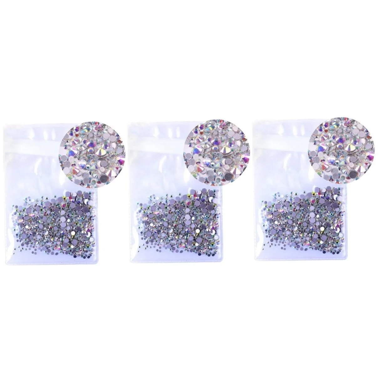 Стразы для ногтей FOMIYES 4320 штук, драгоценные камни для ногтей, стразы для акриловых ногтей, блестящая отделка, аксессуары для ногтей, хрустальный шар, фитинги для водяного охлаждения, набор для маникюра, фото №9