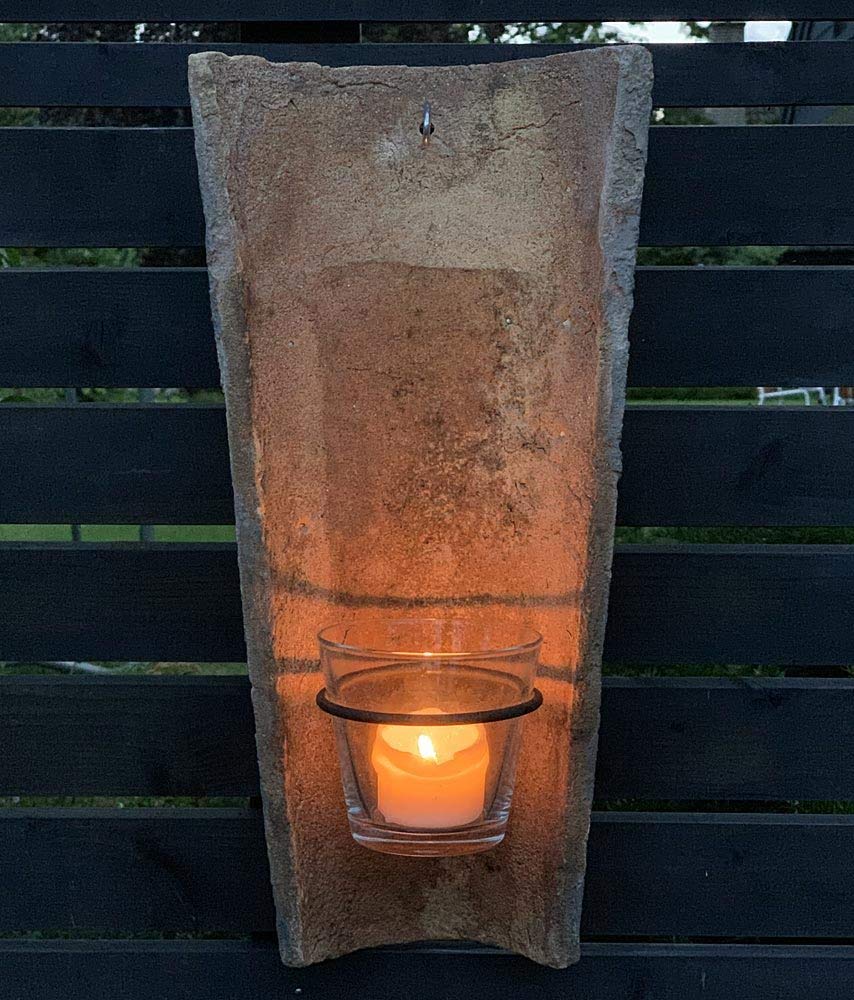 Свічник Zeitzone Real Antique Roof Tile зі скляним ліхтарем, фото №4 Свічник Zeitzone Real Antique Roof Tile зі скляним ліхтарем, фото №4