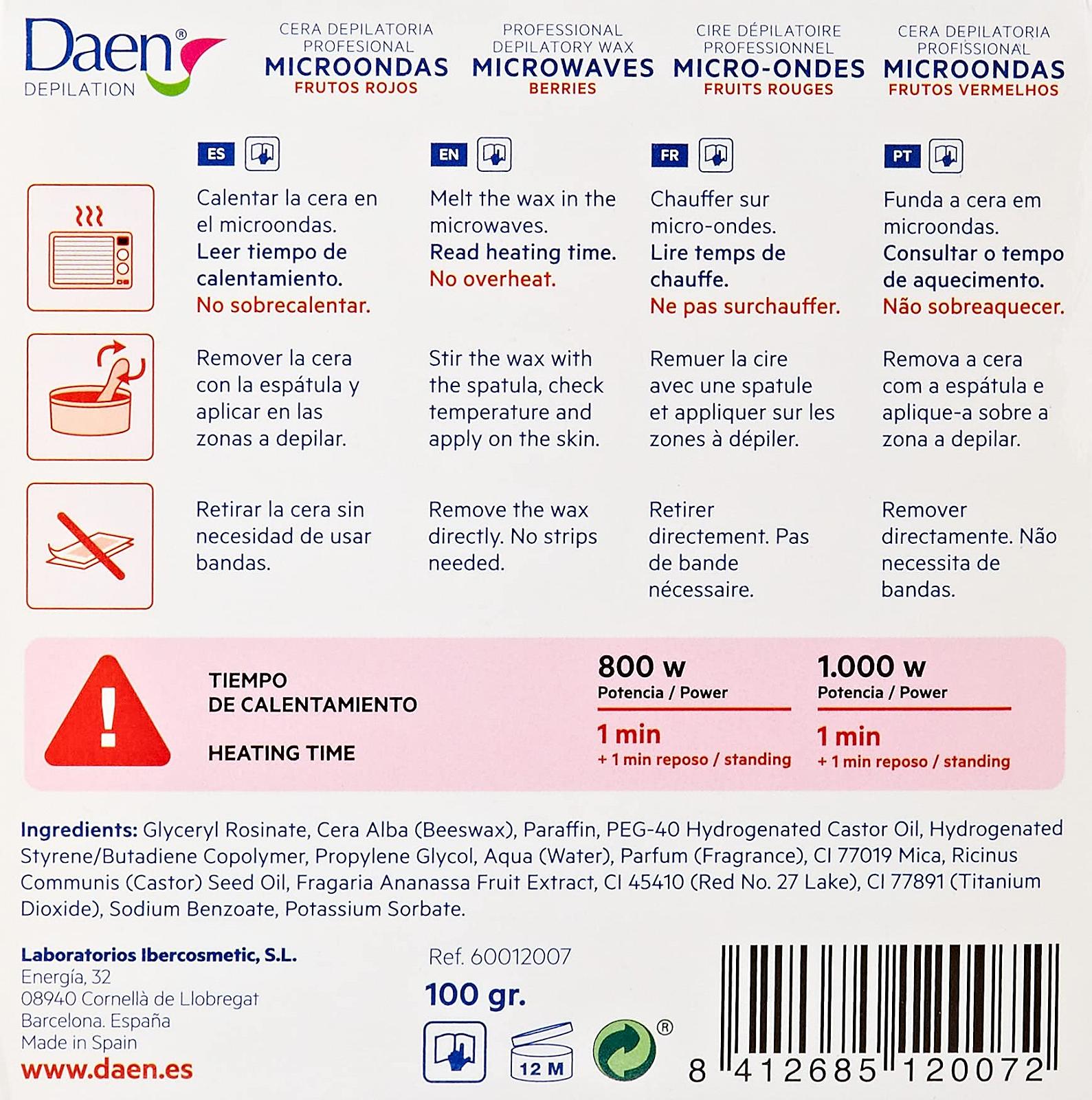 Віск для мікрохвильової печі Daen Berries 100 г, фото №5 Віск для мікрохвильової печі Daen Berries 100 г, фото №5