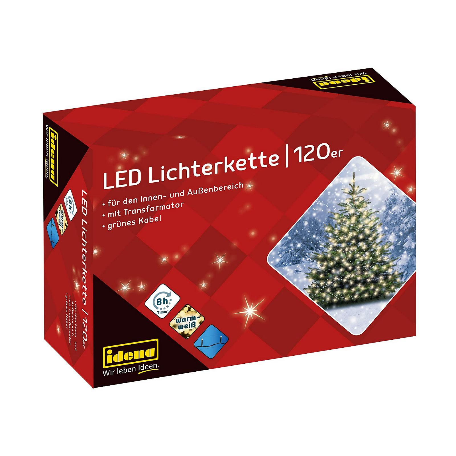 Світлодіодна Гірлянда Idena 8325066 200 LED Теплий Білий, 27.9 м, фото №1