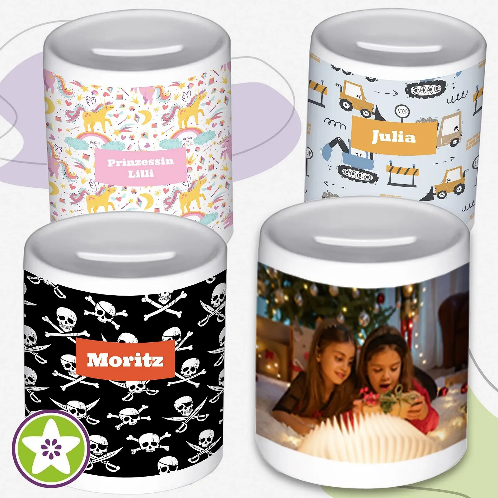 Скарбничка Kiwistar керамічна персоналізована з фото та текстом, фото №6