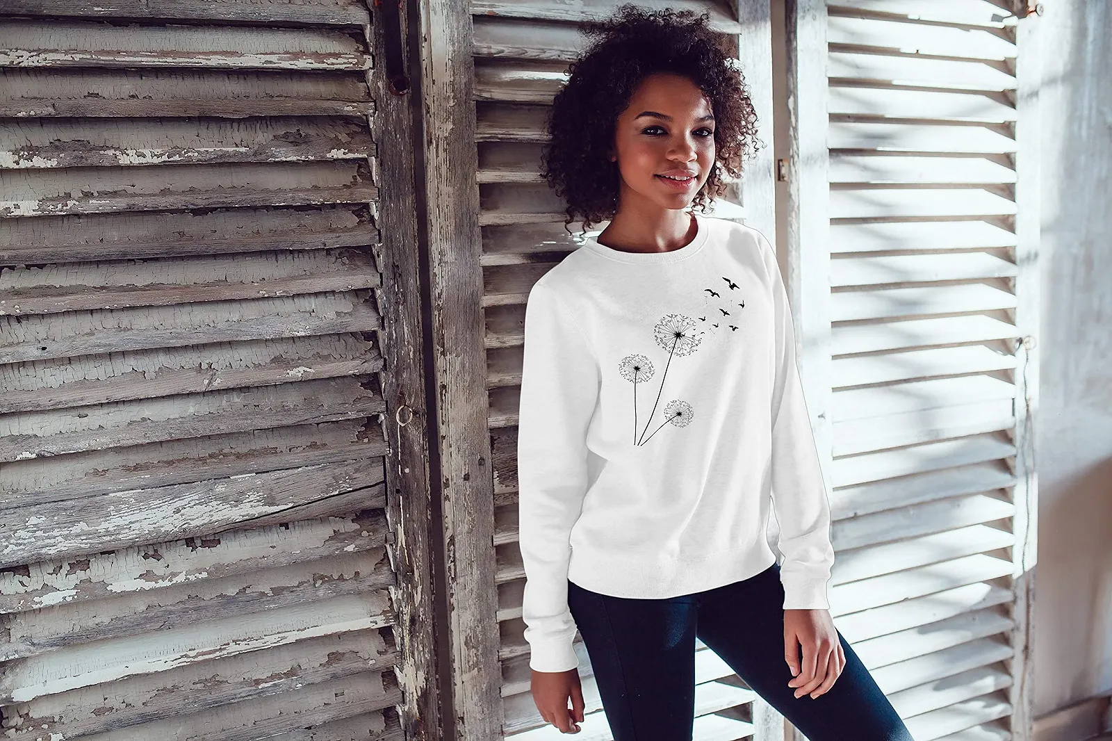 Женская Толстовка Neverless Dandelion Birds, фото №2