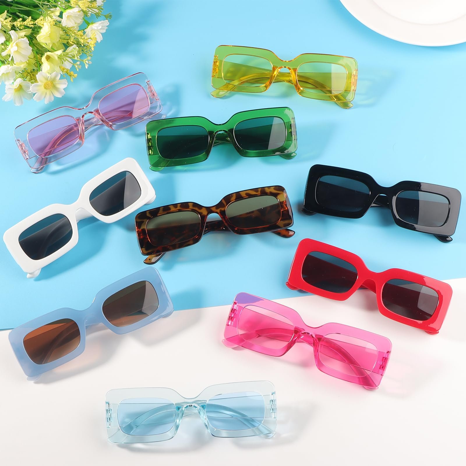 Набір Сонцезахисні Окуляри Квадратні Вінтажні 90-х Ретро, фото №7