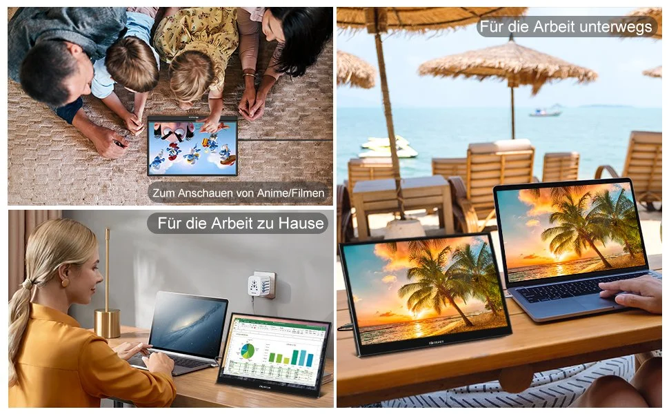 Монитор портативный сенсорный 16" Akntzcs HD-160 Full HD IPS 60 Гц, фото №10