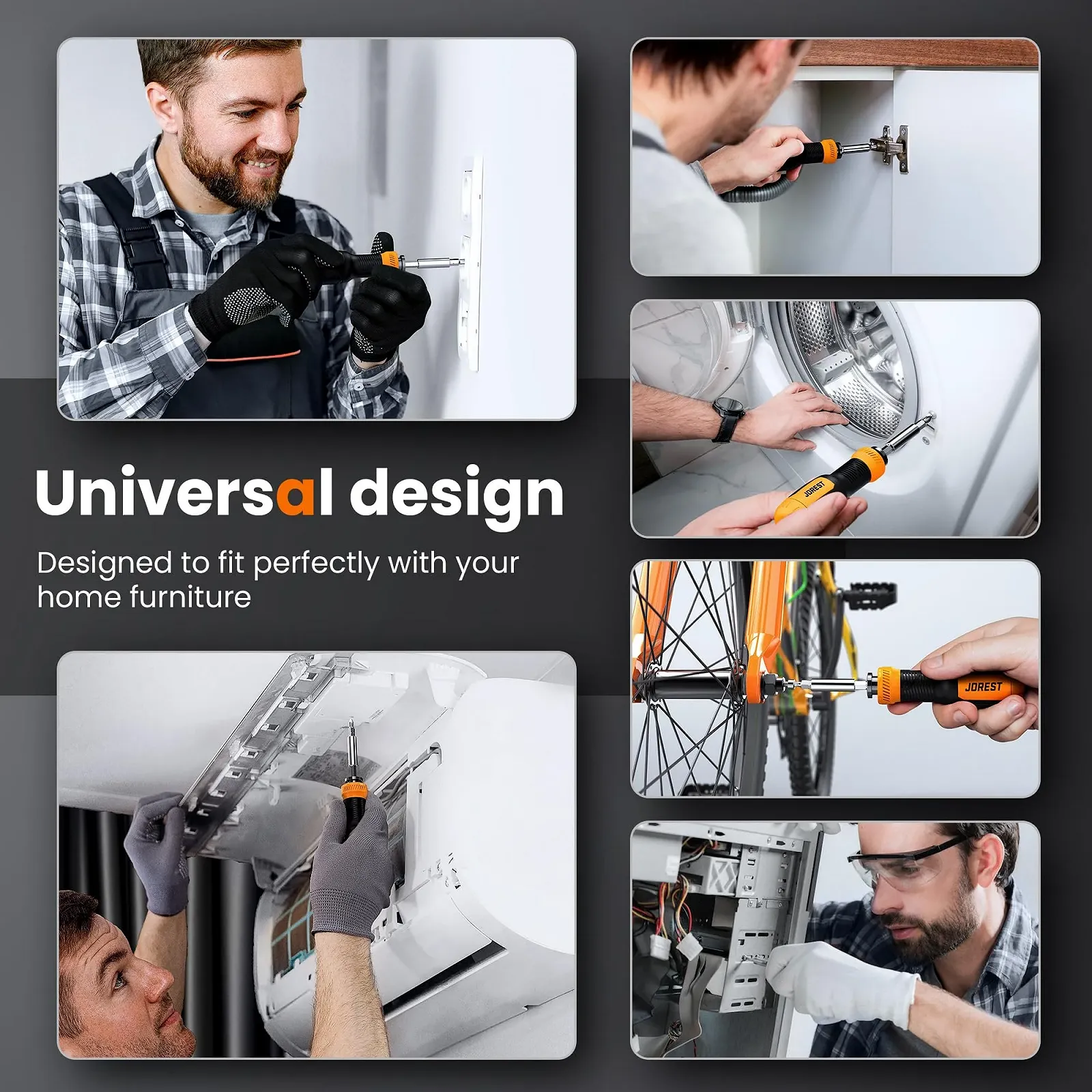 Набір багатобітових викруток Jorest 25 в 1 Магнітна, фото №7