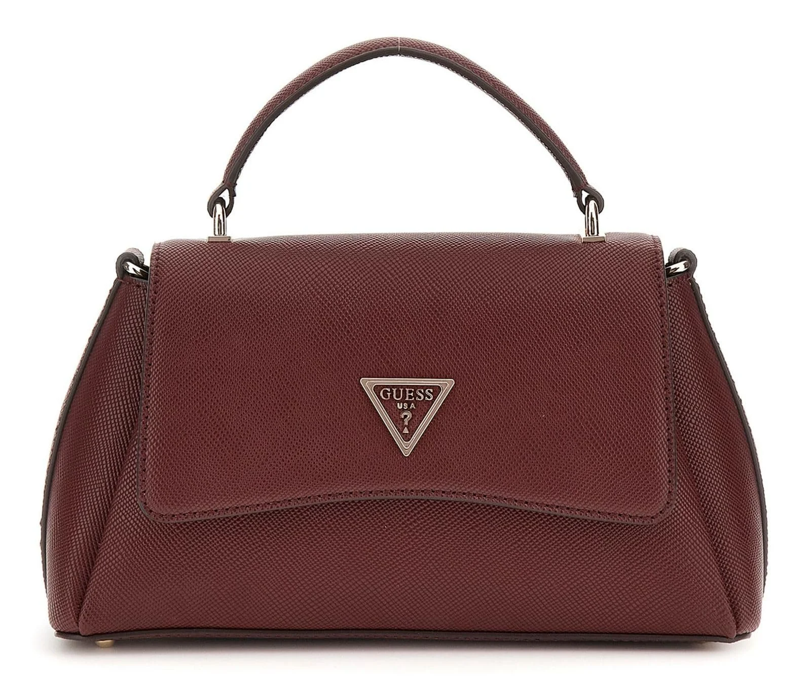 Сумка GUESS Eco Gloriana 2 Compartment TH Flap Burgundy, фото №1