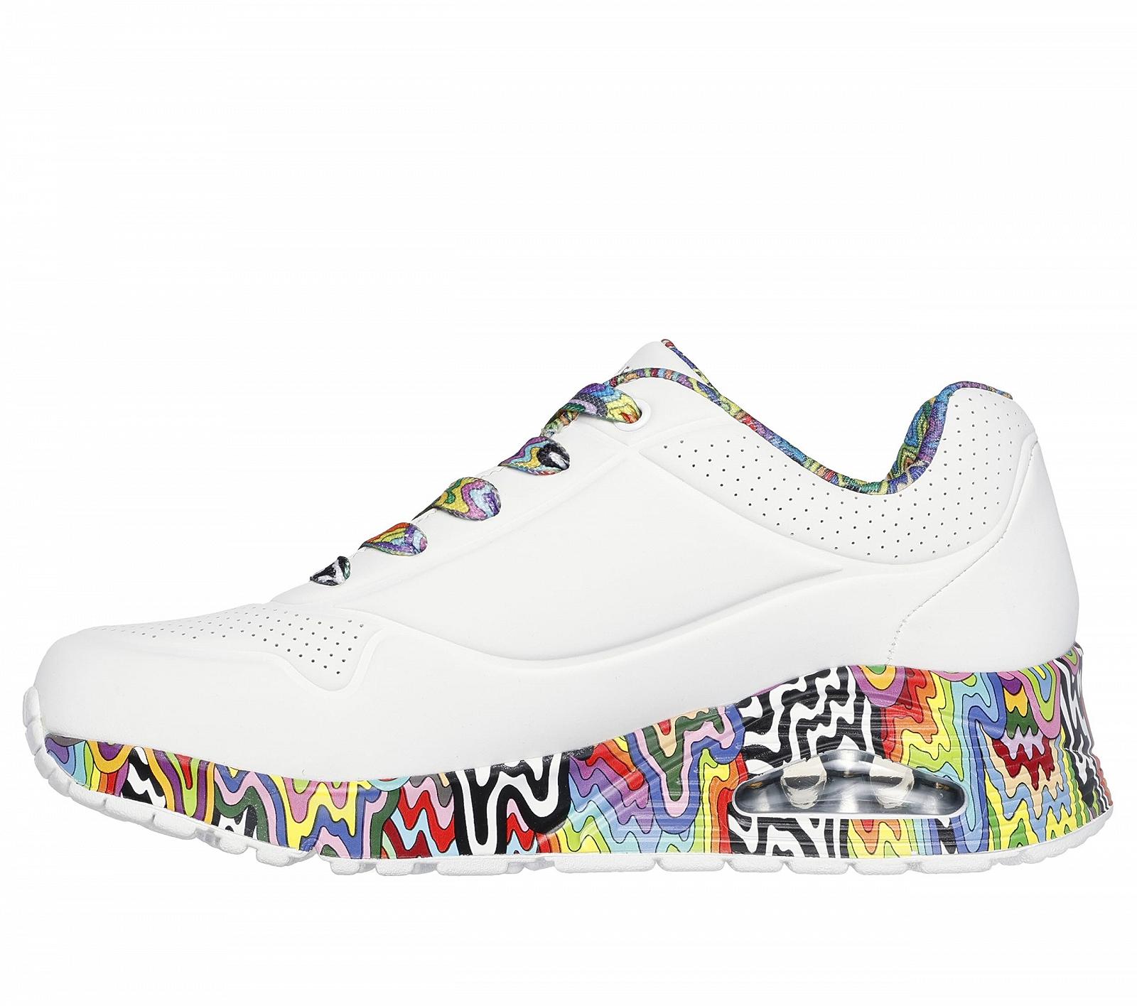 Кроссовки Skechers Jen Stark: UNO - Mini Drip 177959-WMLT Женские, Белый/Мульти, фото №4