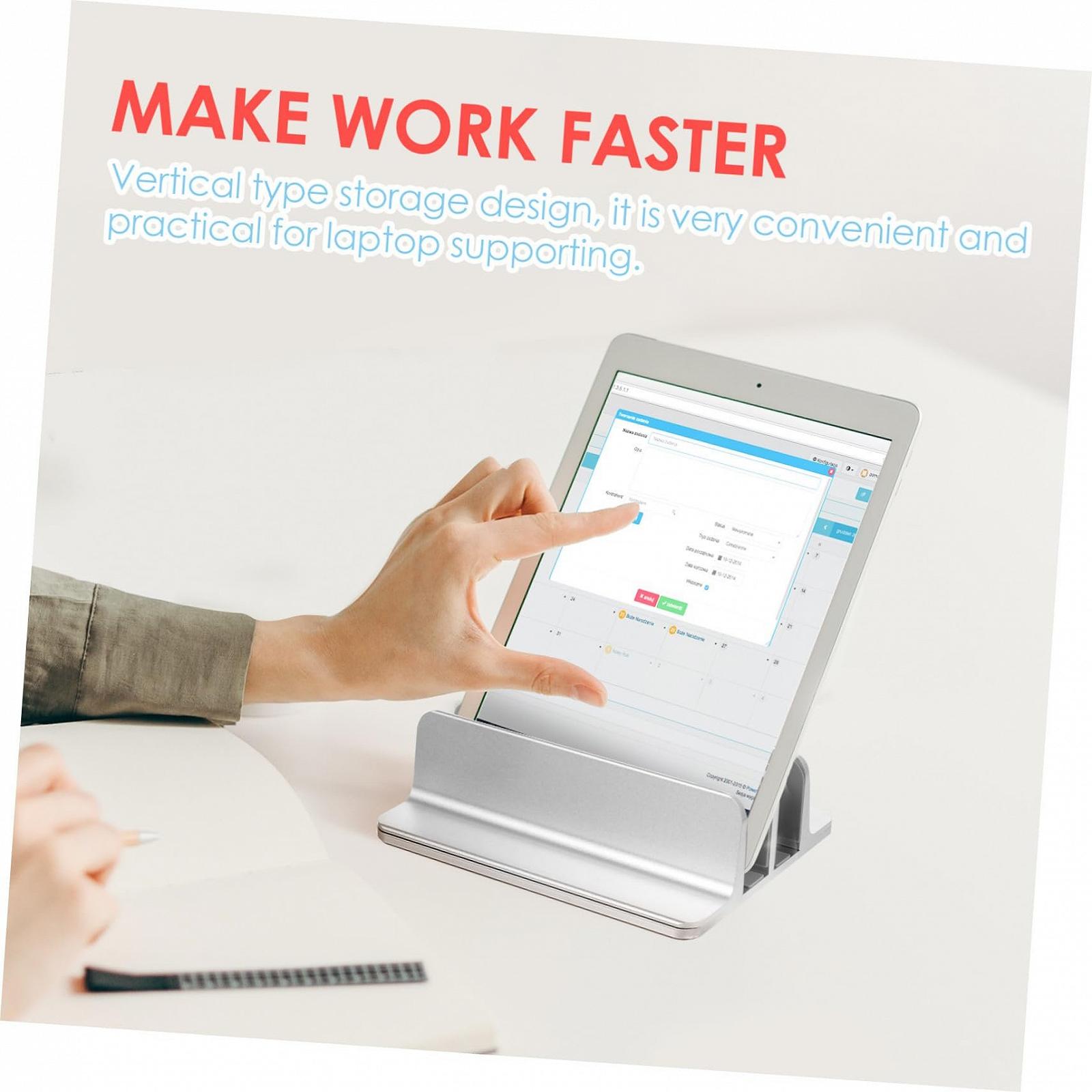 Подставка для ноутбука Sewroro Вертикальная регулируемая алюминиевая, фото №6