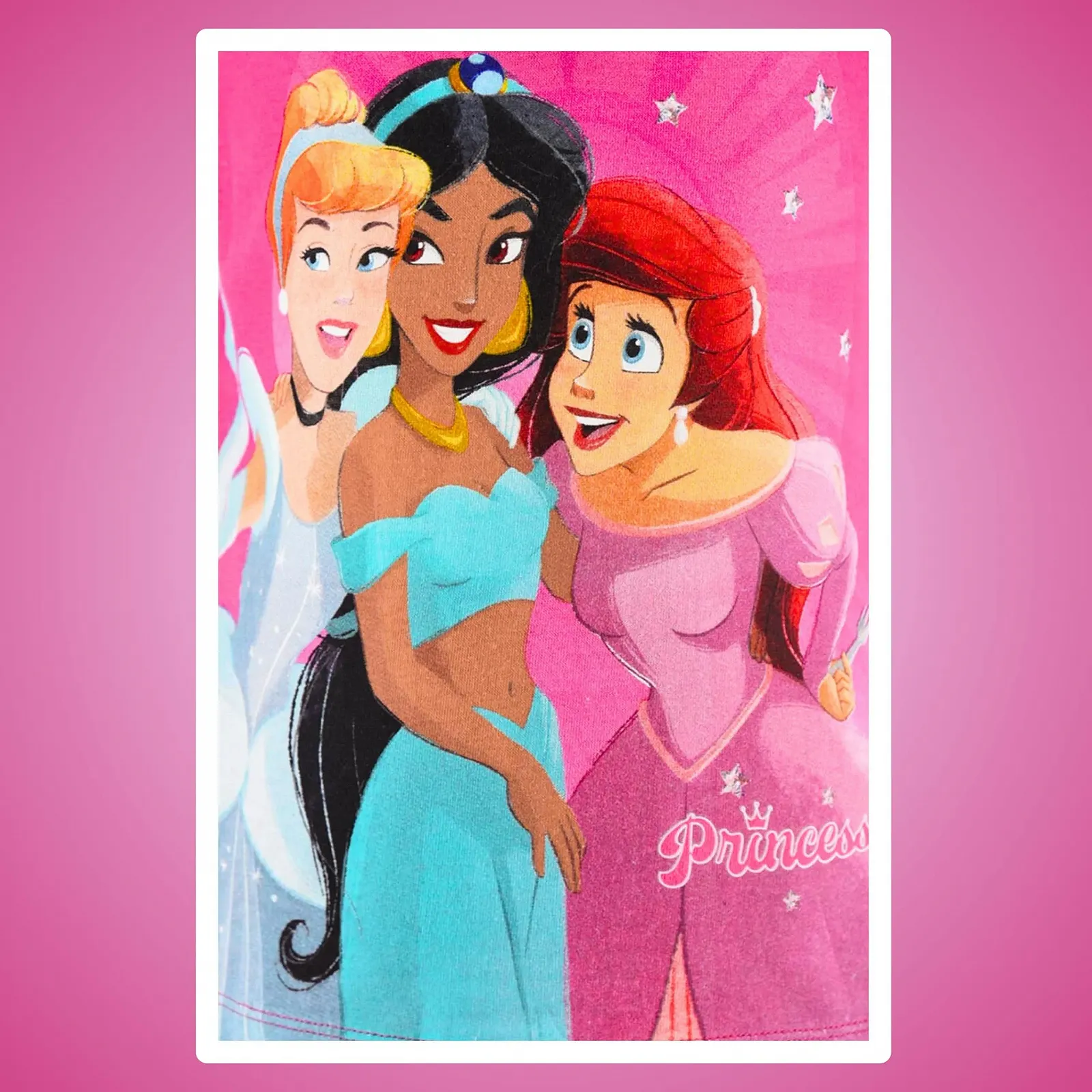 Піжама Disney Принцеси Футболка та Шорти Попелюшка Аріель Жасмін для Дівчат, фото №4 Піжама Disney Принцеси Футболка та Шорти Попелюшка Аріель Жасмін для Дівчат, фото №4