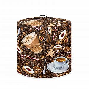 Чехол ZIATUBLES Coffee Bean Coffee Pattern Slow Cooker 6 Quart - Фото 1