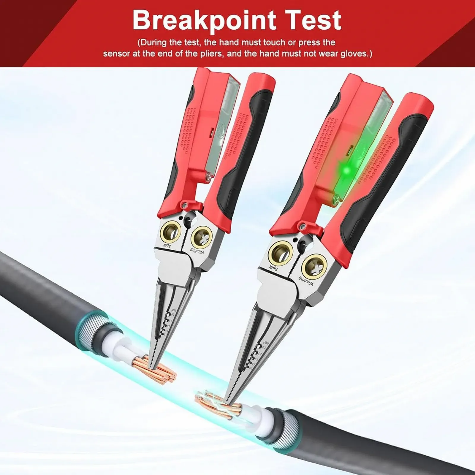 Стриппер 8 в 1 Focket с тестером напряжения многофункциональный, фото №4