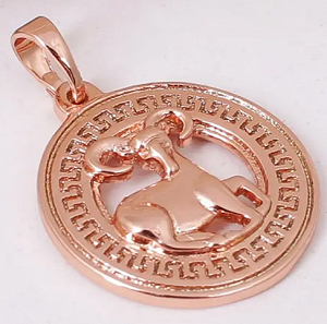 Позолочений жіночий кулон: Овен - знак зодіаку synthetic.ua - Фото 1