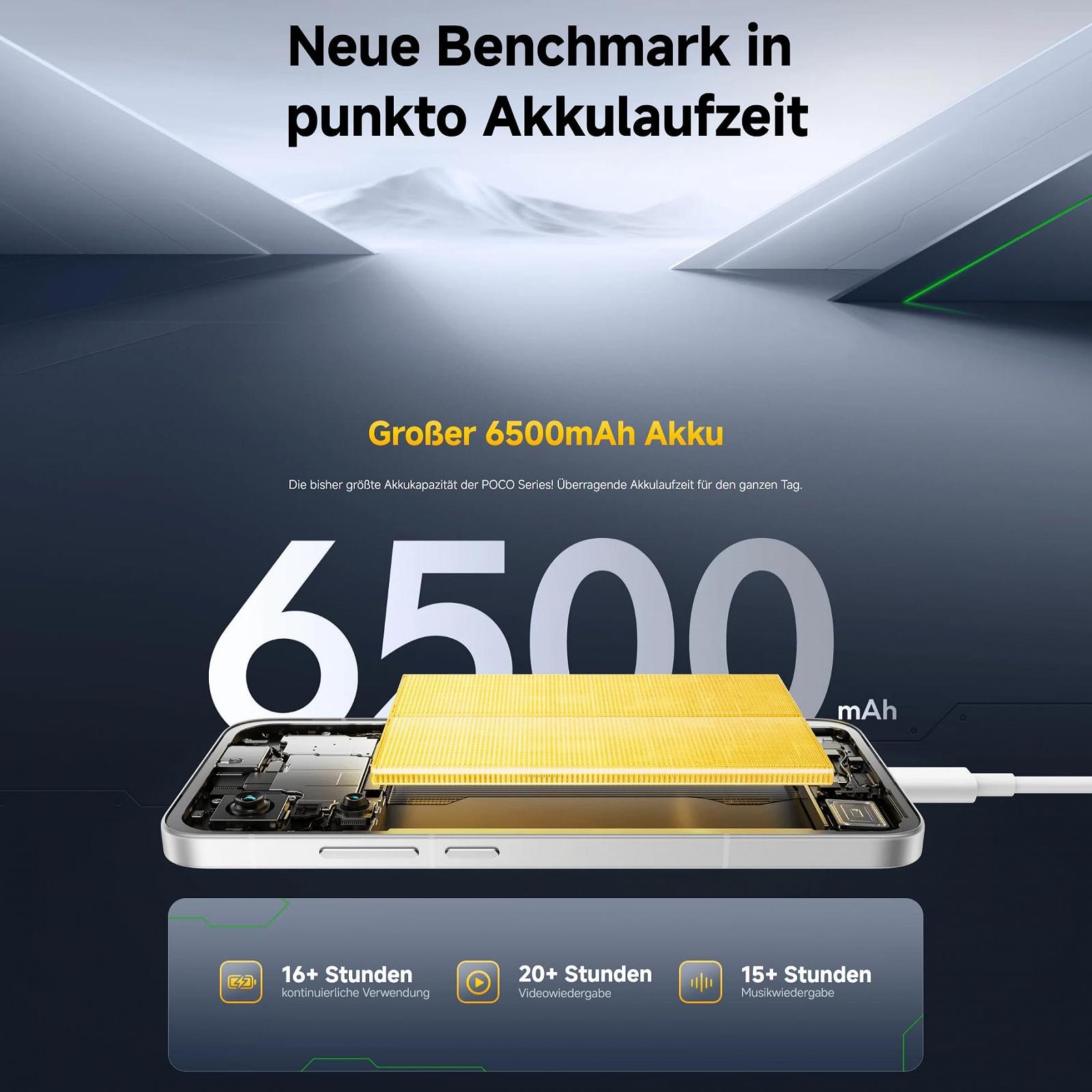Смартфон XIAOMI Poco F7, 12 + 512 ГБ, Білий, Snapdragon 8s Gen 4, Акумулятор 6500 мАг, Камера Sony 50 Мп з OIS, Дисплей AMOLED 6,83 дюйми 1,5K 120 Гц, фото №8