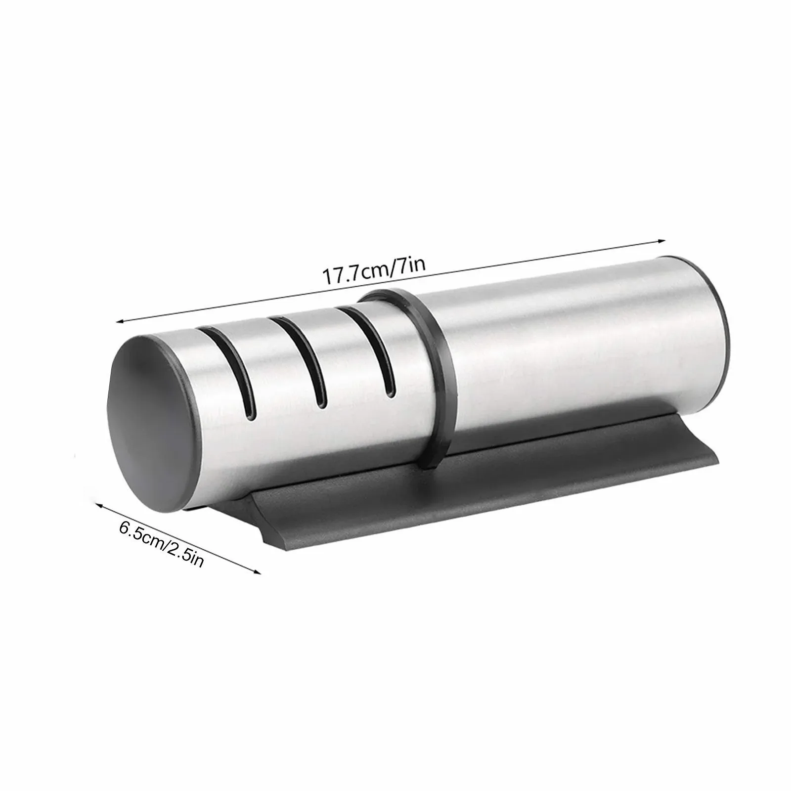 Точилка для ножів ручна 3-ступінчаста з нержавіючої сталі з протиковзкою основою, фото №2